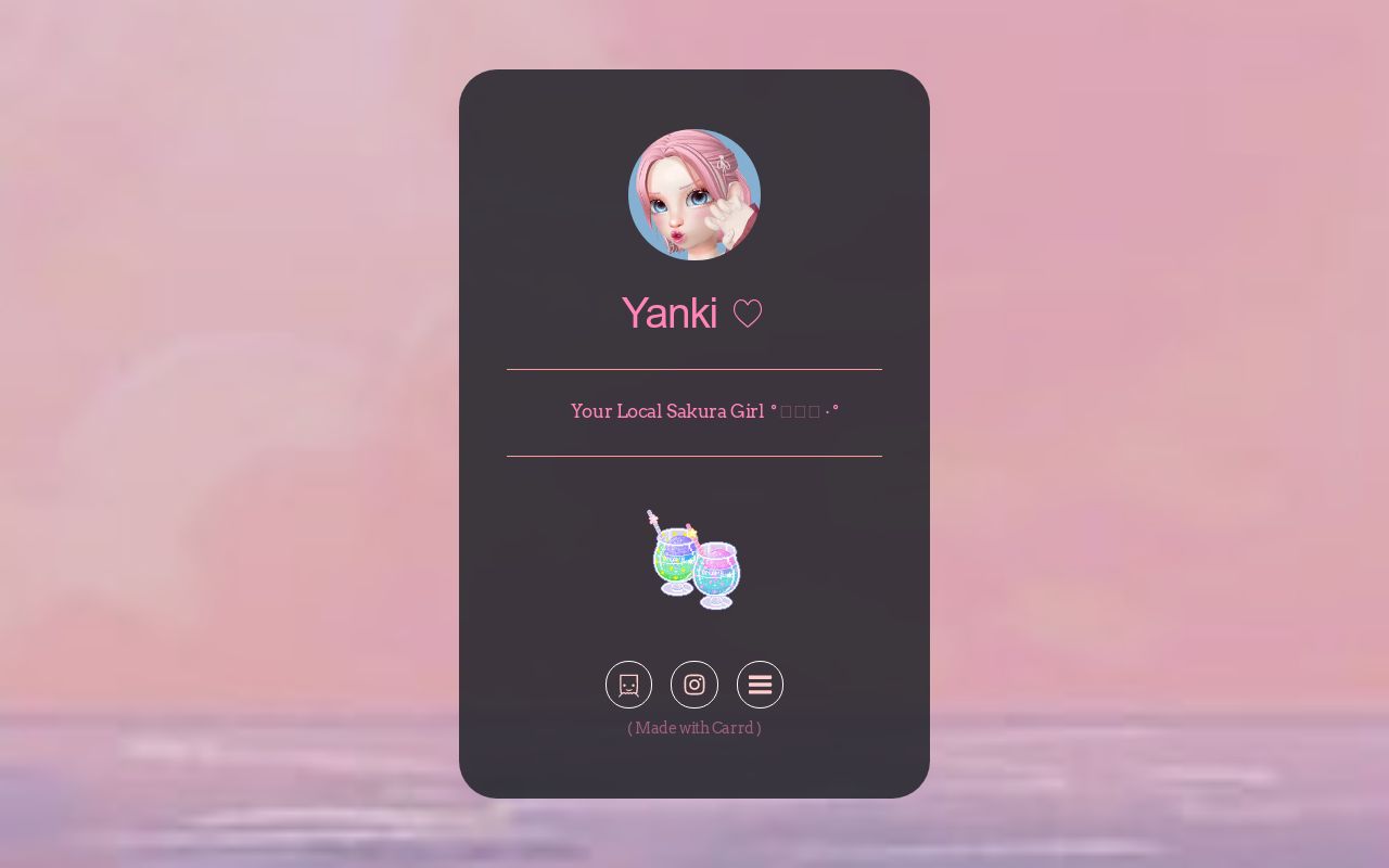Carrd profile picture for @yanki